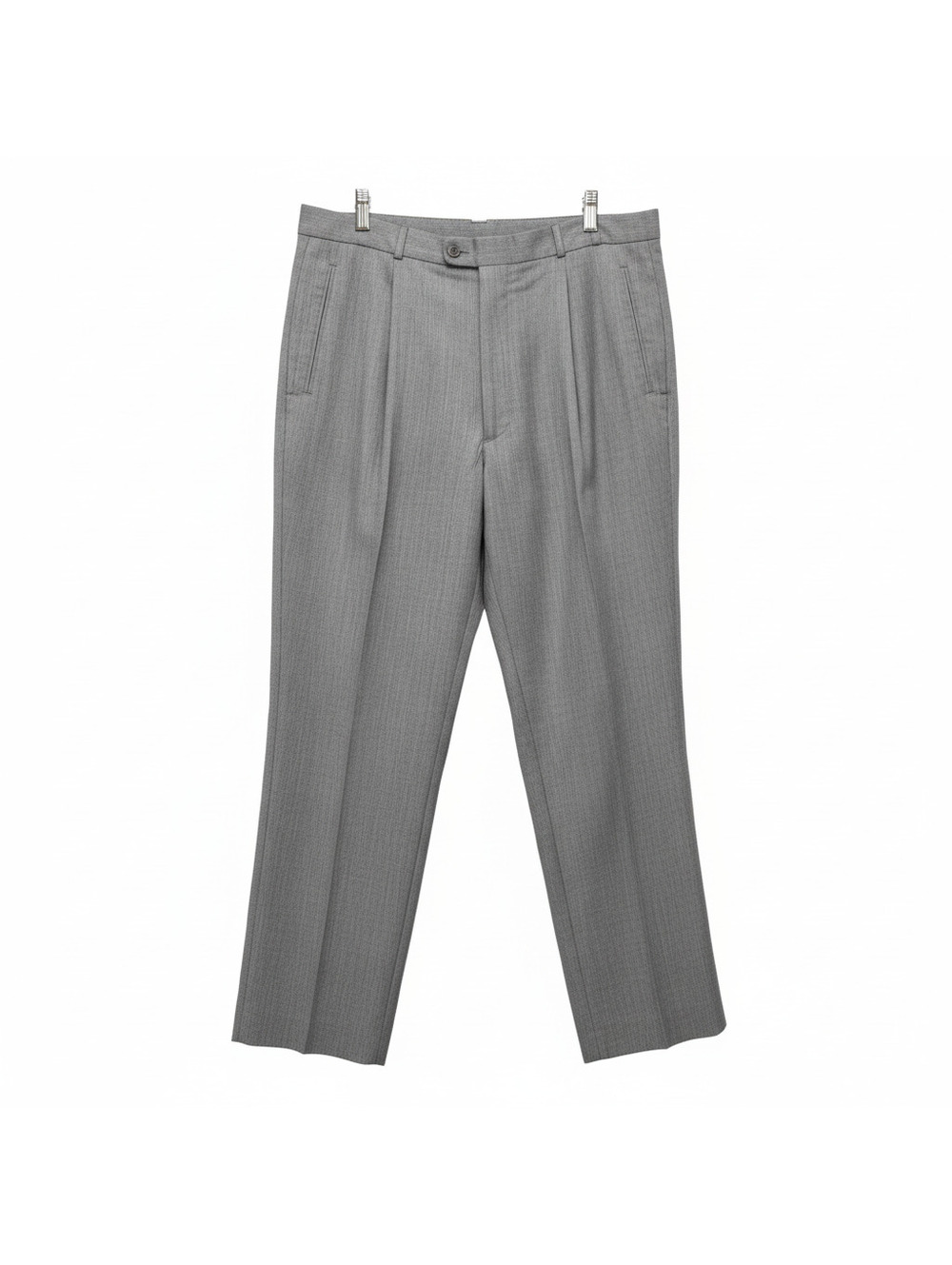 Fenzia Men's Grey Pinstripe Trousers 38x30